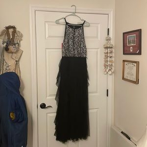 Candalite Long Black Maxi Dress